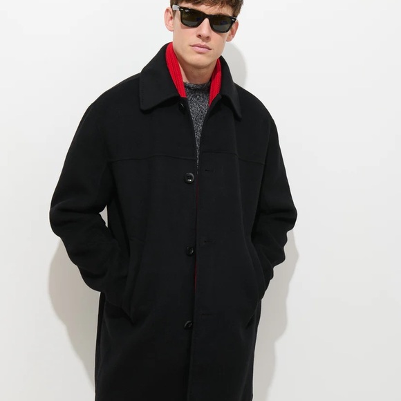 Alex Mill Jacob Coat Black Size M - Picture 9 of 9